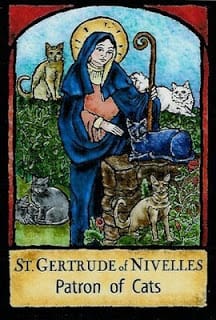 Animal instincts: St. Gertrude, saving cat souls, and a nod to one saintly pitbull post image