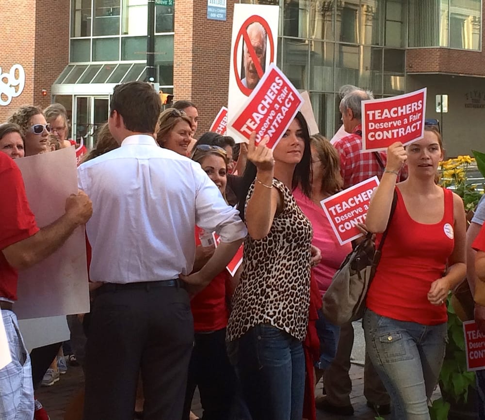 Manchester teachers to rally before Monday school board meeting post image