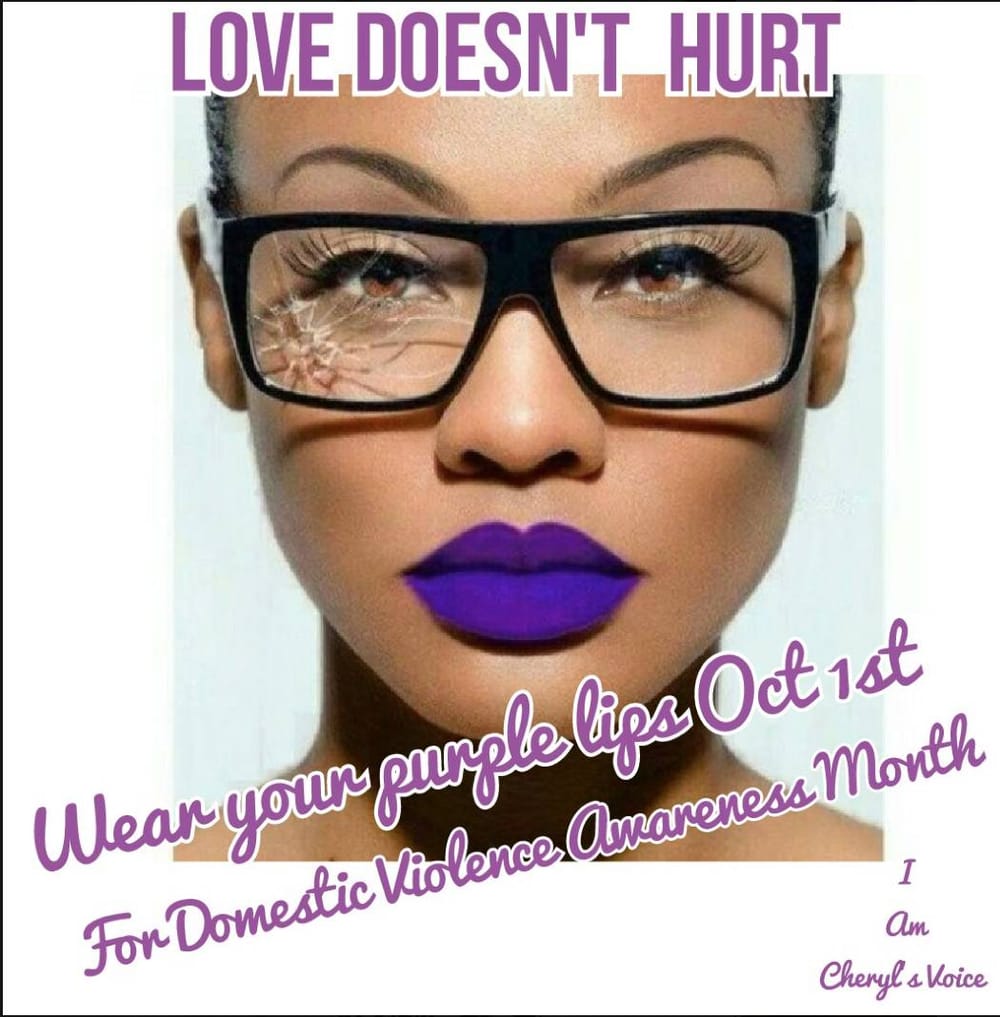 It’s Domestic Violence Awareness Month – join me in wearing purple lipstick post image