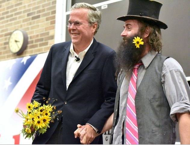Flower power thwarted by Trump handlers after ‘Flower Guy’ arrested post image