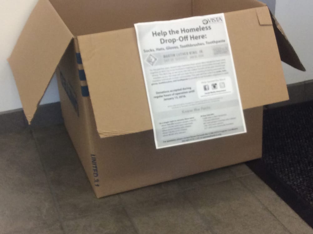 Drop box at Manchester Police station to aid the homeless post image
