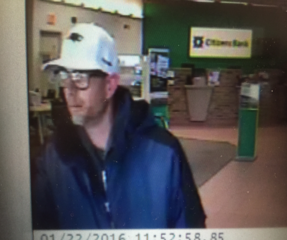 Bank robber demands cash, then flees Citizen’s Bank empty-handed post image