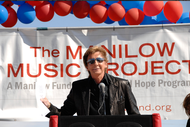 This one’s for you, Parkside: Barry Manilow Music Project donates piano post image