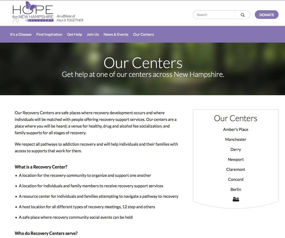 Hope for NH Recovery launches one-stop website for addiction recovery services post image