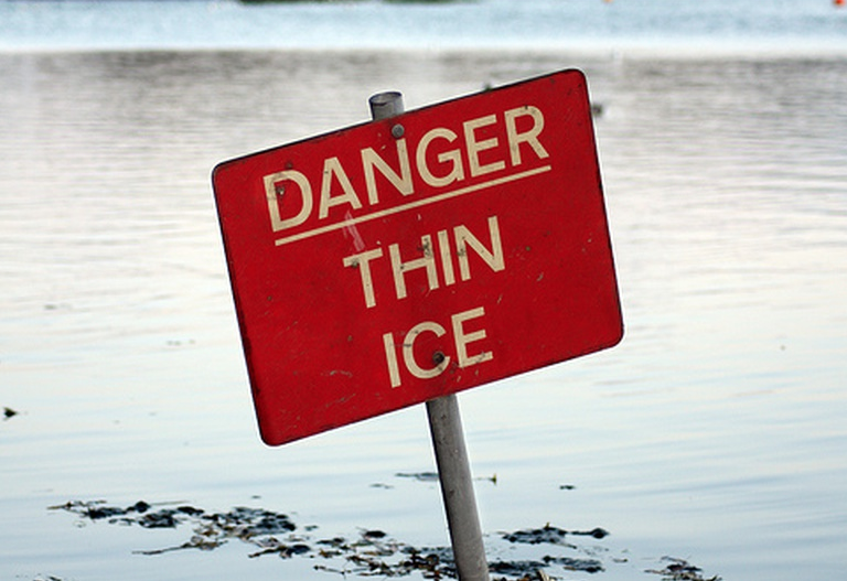 Thin ice season: Jeep submerges on Lake Winnipesaukee, driver OK post image