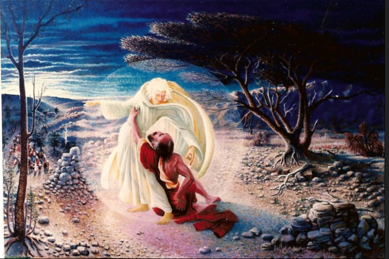 Jacob wrestles with God post image