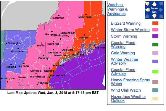Snow closing in for Thursday featuring wind and arctic chill post image