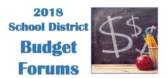 District to hold two public forums on 2018 budget post image