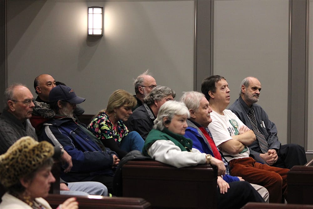 Small group assembles over downtown bathroom access post image