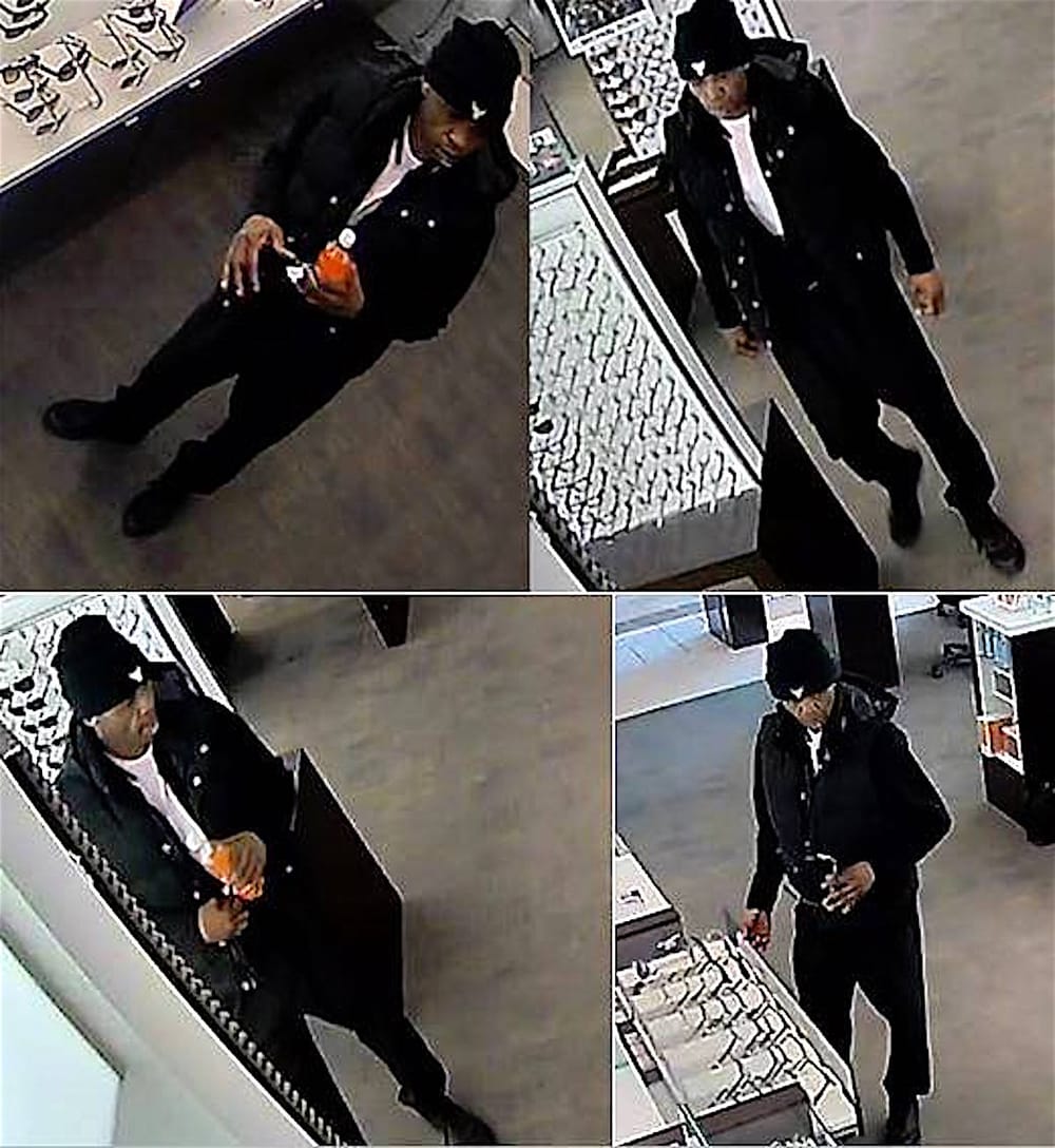 Police looking for man in connection with theft of $3,500 in glasses from LensCrafters post image