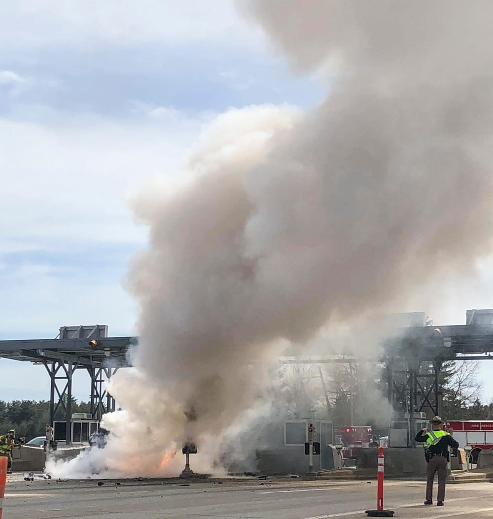 1 dead after fiery crash at Bedford Tolls post image