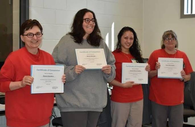 First class at NH women’s prison receive  Braille Transcription Program certificates post image