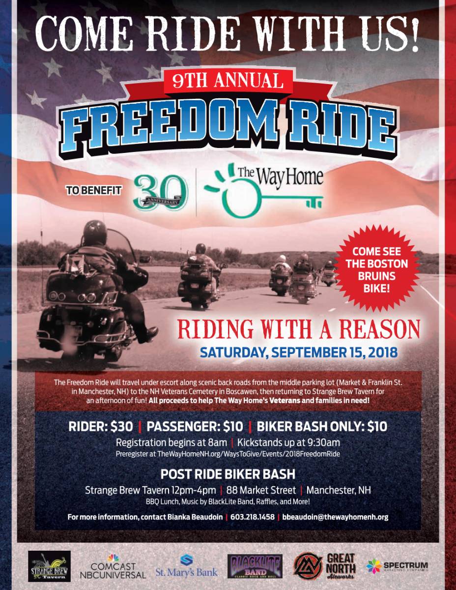 Get your motor running for The Way Home’s 9th Annual Freedom Ride post image