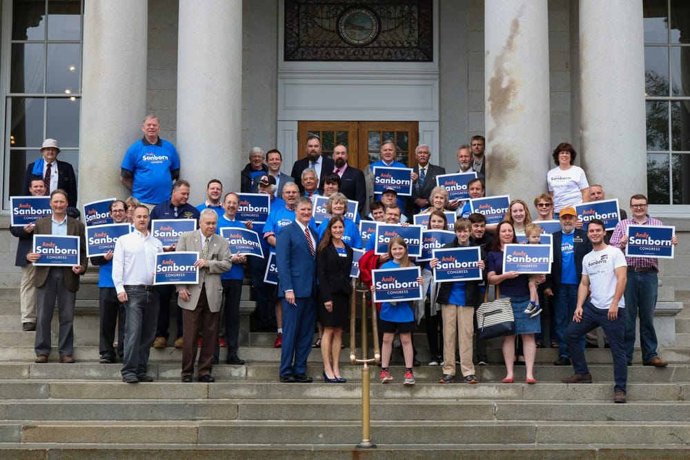 Midterm election 2018 campaign for Congress:  Andy Sanborn post image