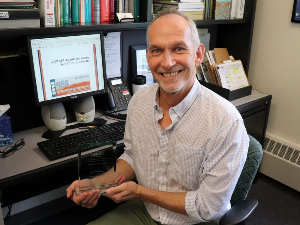 Longtime DOE employee honored for decades of work with the blind and visually impaired post image