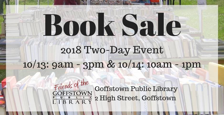 Friends of the Goffstown Public Library book sale post image
