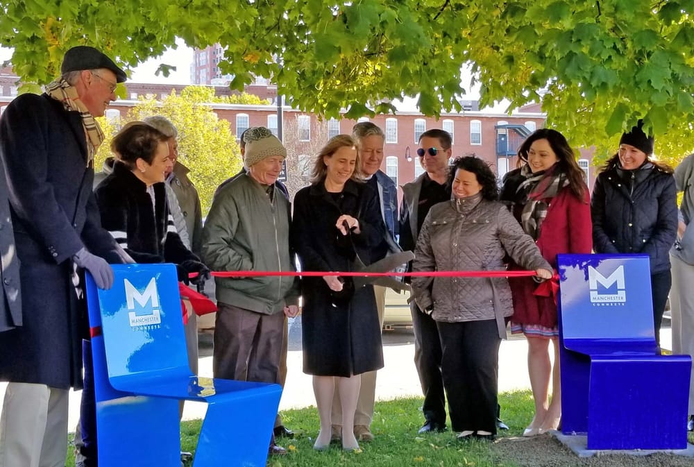 New seating added to Arms Park at ribbon-cutting ceremony post image