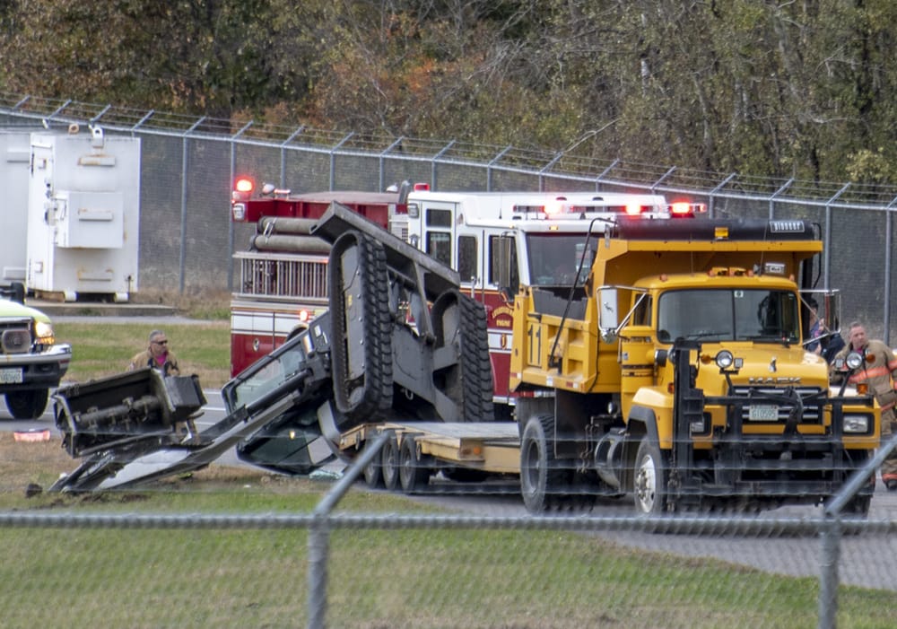 Operator trapped after excavator roll over at airport post image