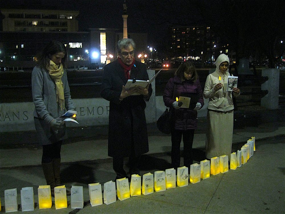 Lighting candles of remembrance for those who died homeless in our city post image