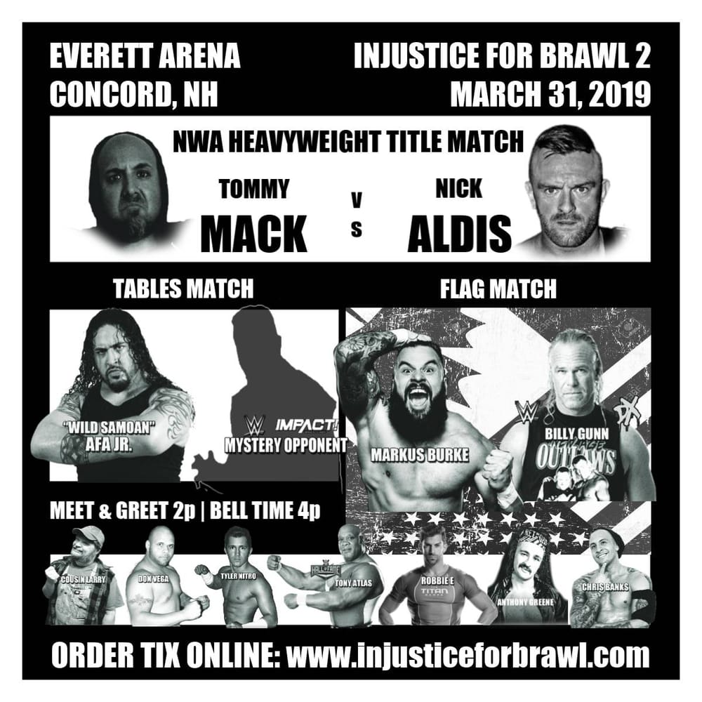 March 31: Injustice For Brawl 2 – Benefitting Veterans Count post image
