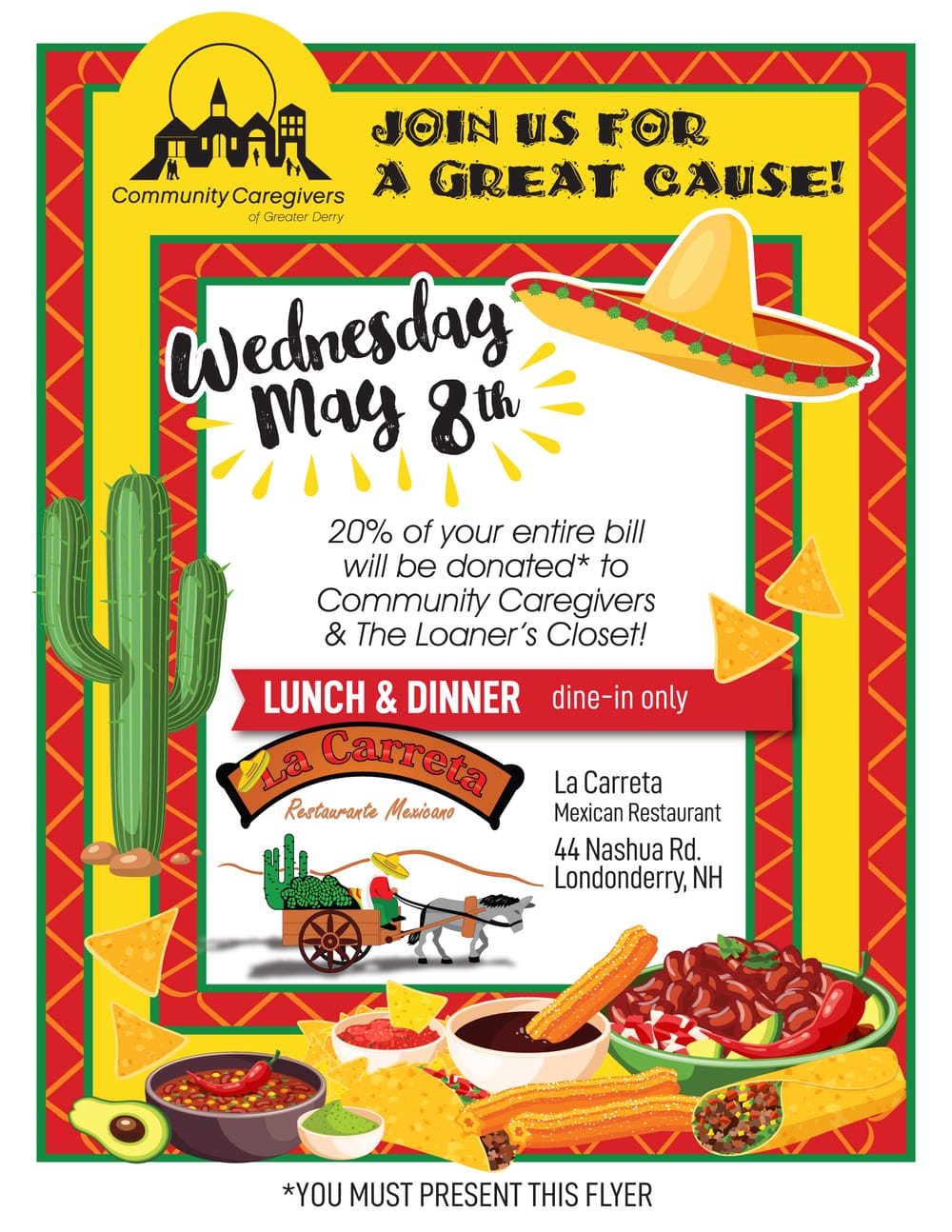 Community Caregivers of Greater Derry & The Loaner’s Closet partner with Londonderry La Carreta post image