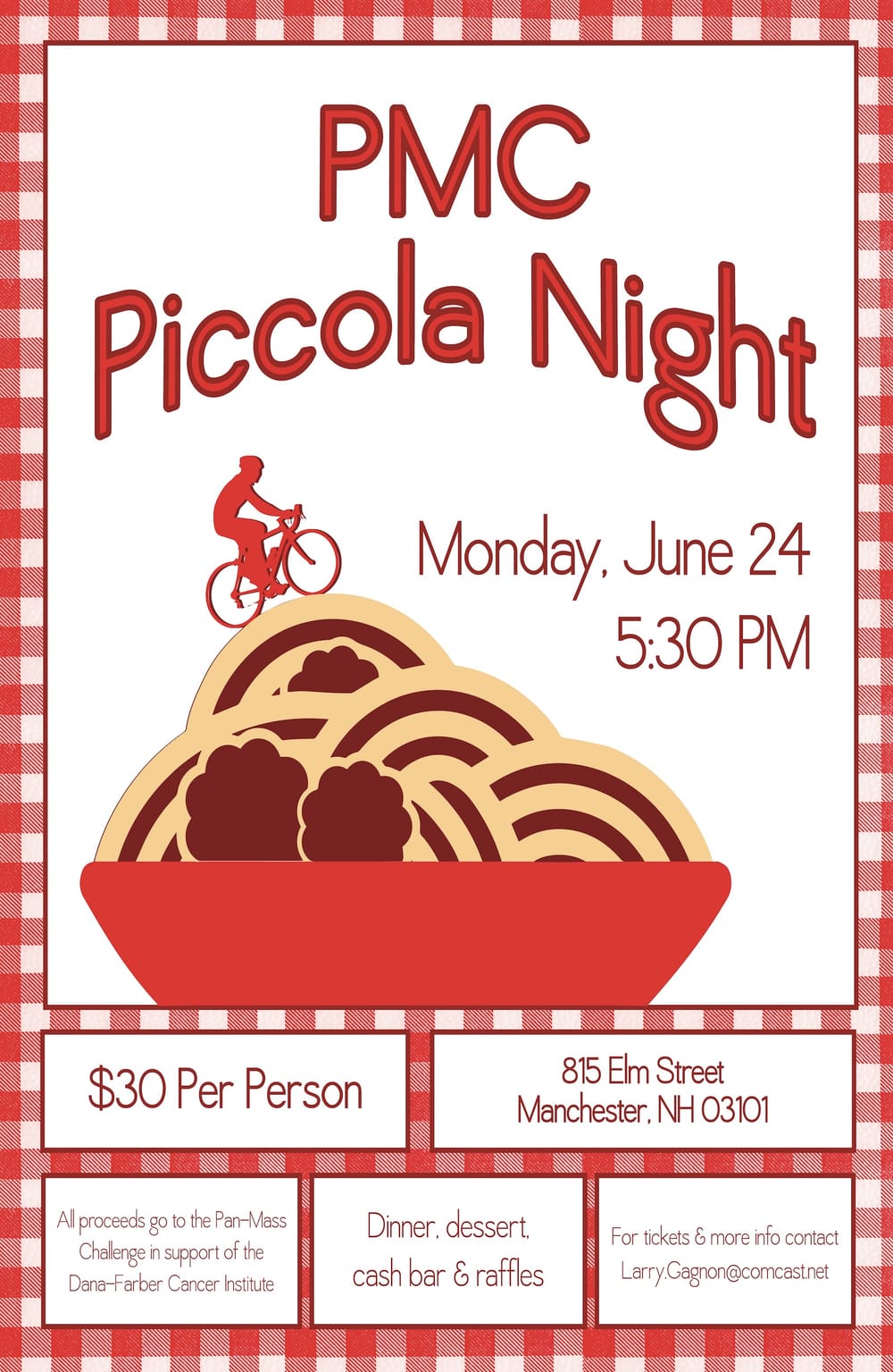 June 24: Annual PMC Piccola Night fundraiser for Dana Farber Cancer Institute post image