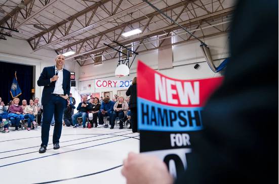 Booker’s Cory for New Hampshire campaign offers paid internships of $15 an hour post image