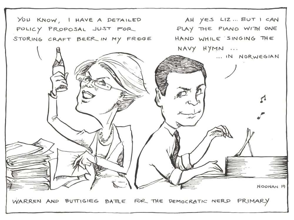 ‘Warren and Buttigieg battle for the Democratic Nerd Primary’ post image