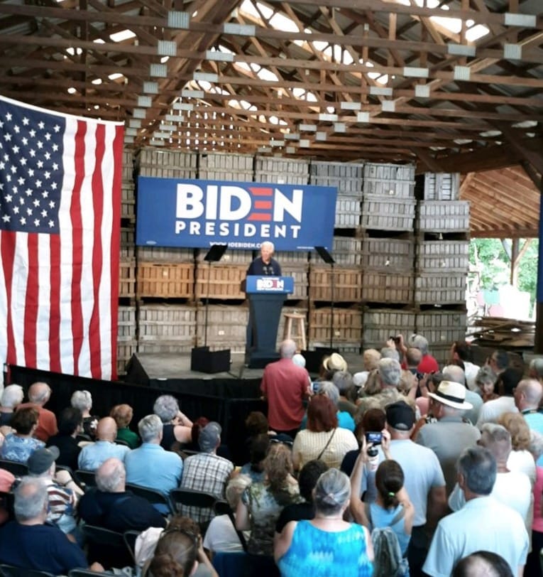 Biden delivers barn-burner stump speech in Londonderry post image