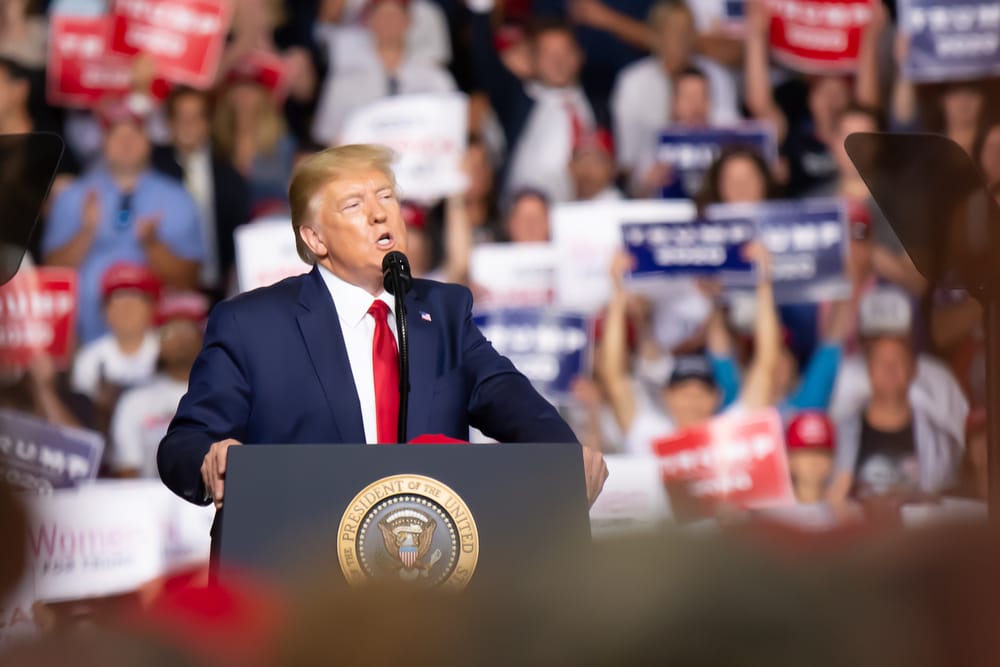 Trump draws thunderous cheers at Manchester rally post image