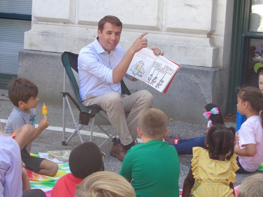 Pappas promotes school improvements and reading to children post image