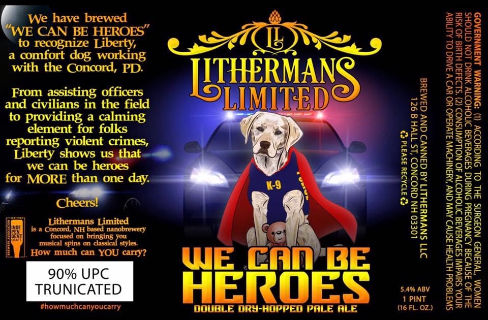 New Lithermans beer to celebrate Concord Police comfort dog post image