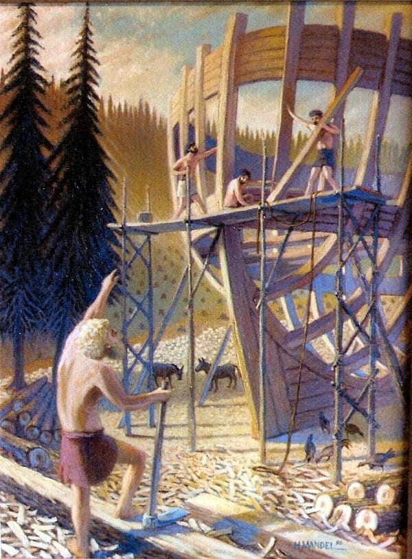 Noah walked with God, built an ark, and saved mankind and the animals post image