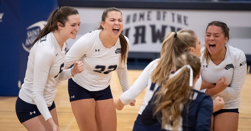 Saint Anselm defeats SNHU in five sets post image