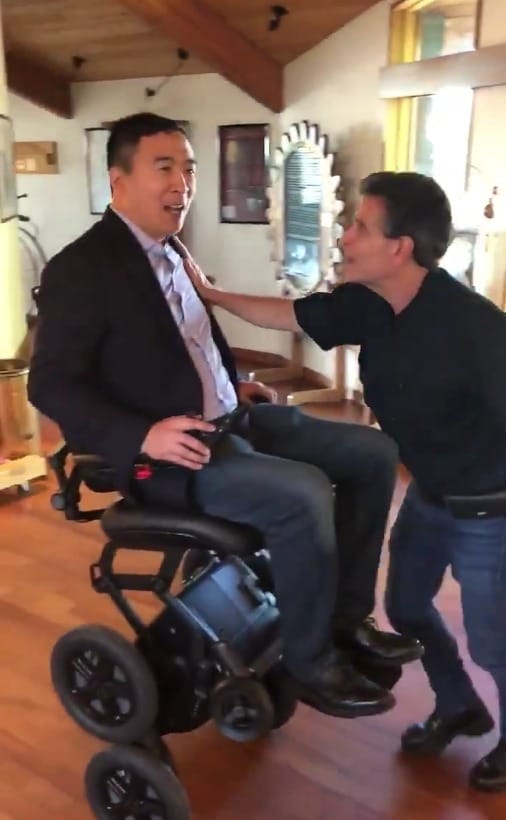 Cyborg ‘President Yang’ tests out Kamen’s iBOT wheelchair post image