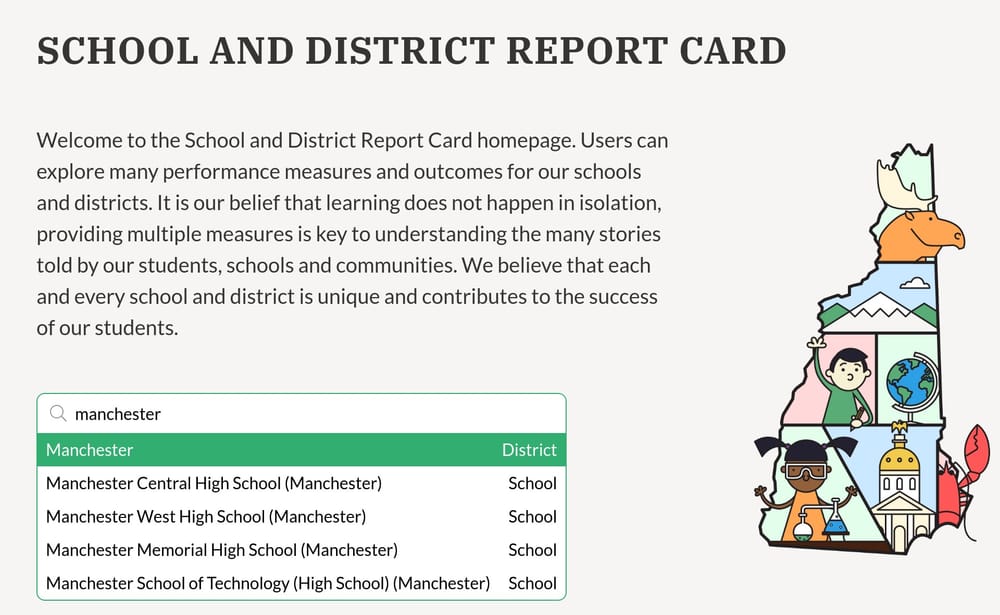 Data lovers, rejoice: State Dept. of Ed updates iPlatform data for all NH schools post image