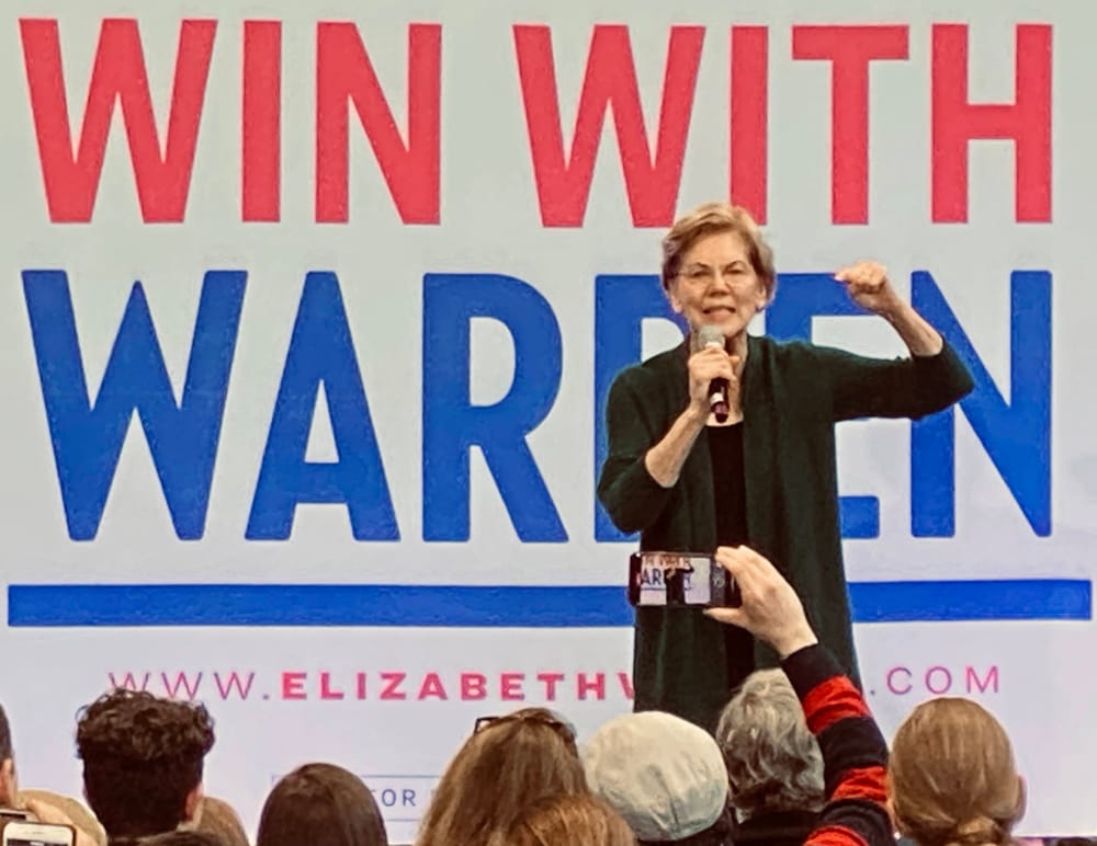 Warren persists: 3 days out from the NH Primary, it’s door-knocking time post image