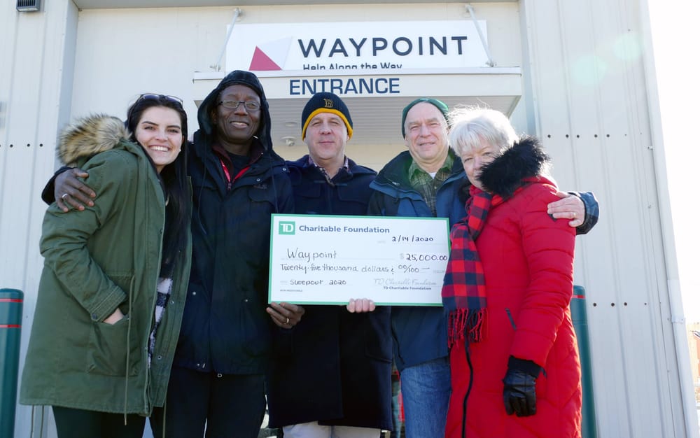 TD Charitable Foundation supports Waypoint SleepOut with $25K donation post image