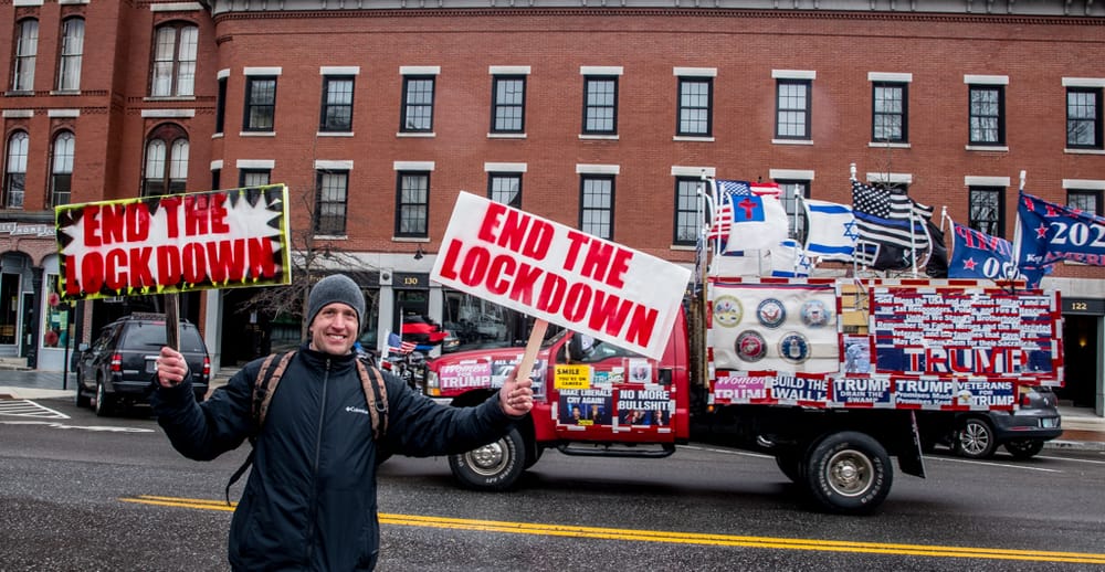 Protesters plan second rally against Sununu’s stay-at-home order post image