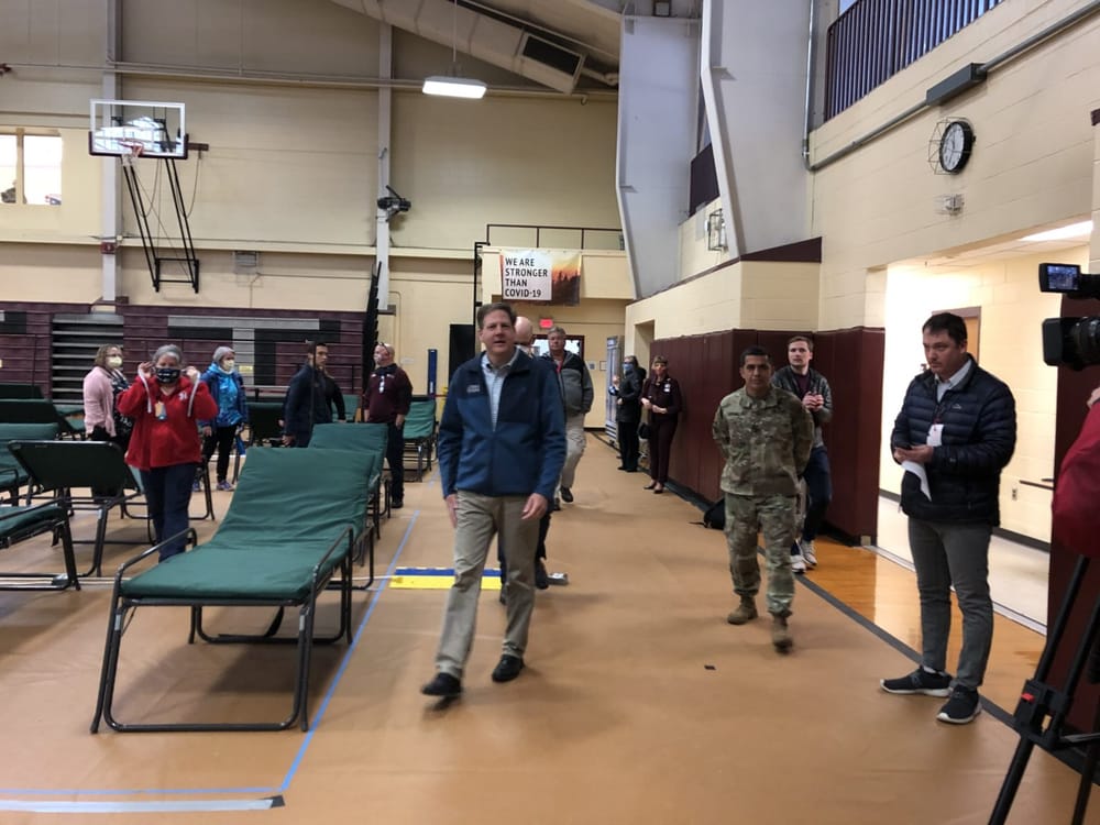 Sununu tours COVID-19 recovery bunker at NHTI, cites statewide preparedness for surge post image