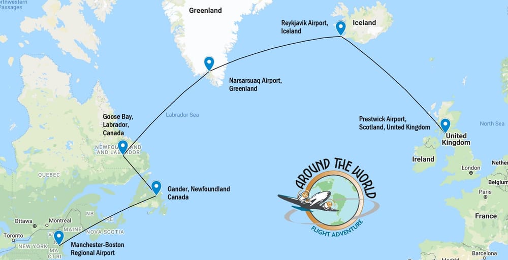 Aviation Museum of NH virtual ‘Around the World’ flight arrives in Goose Bay, Labrador post image