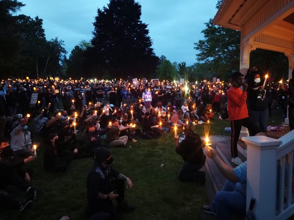 Hundreds come together at Stark Park in unity, emotions raw ‘to overrun the haters with love’ post image