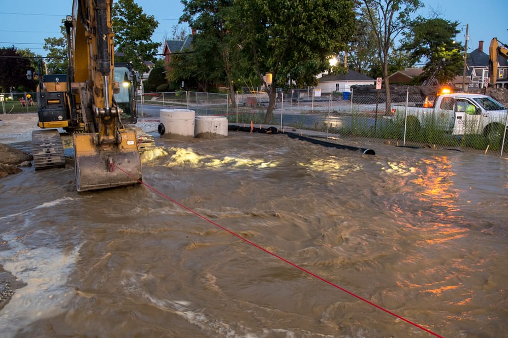 Two water main breaks keep city water crews busy post image