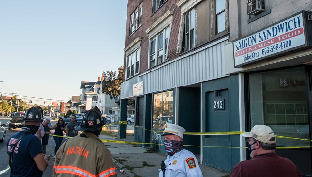 Nashua apartment building evacuated after brick facade buckles post image