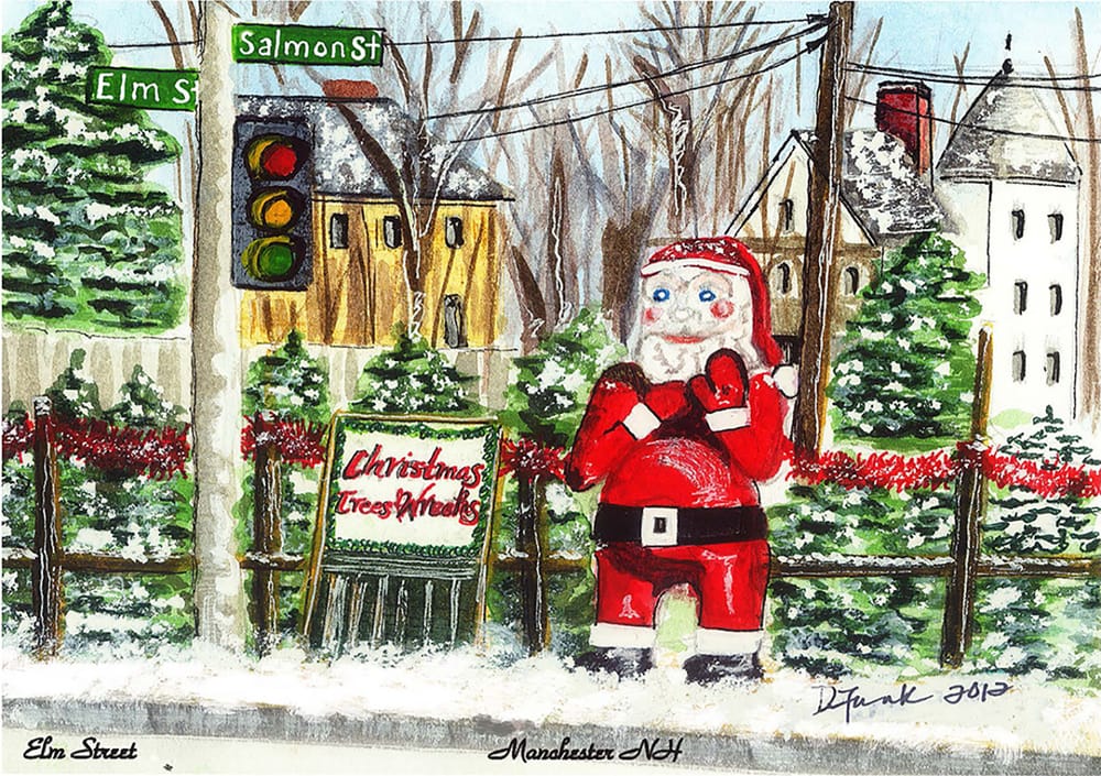 Ode to ‘Creepy’ Santa: Artist’s tribute to the MHT holiday icon now a historic footnote – and a fundraiser post image