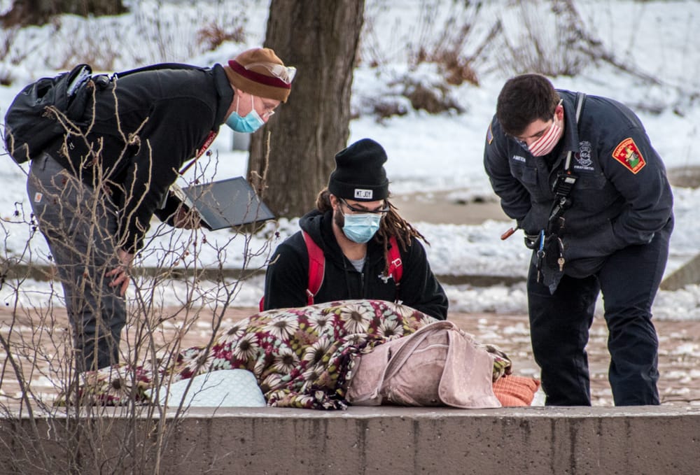 Woman found by outreach team in Victory Park suffering from exposure to the cold post image