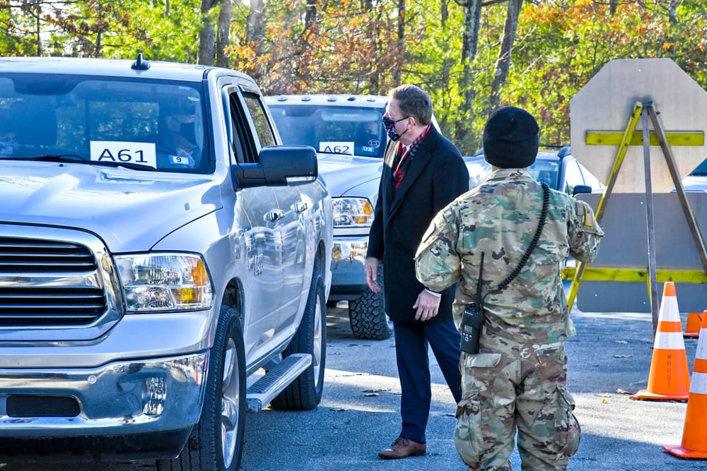 Sununu visits COVID-19 vaccination site, addresses rollout missteps post image