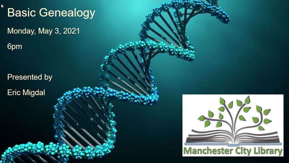 May 3: Basic Genealogy workshop with Eric Migdal post image