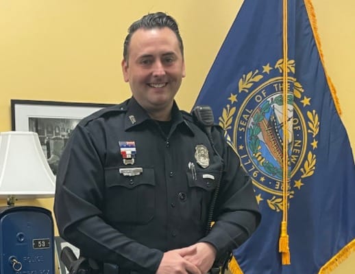 Det. Justin Breton named 2020 Manchester Police Officer of the Year post image