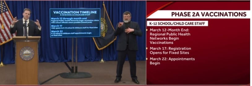 Sununu says NH teachers can expect COVID-19 vaccinations soon post image